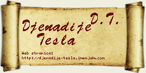 Đenadije Tesla vizit kartica